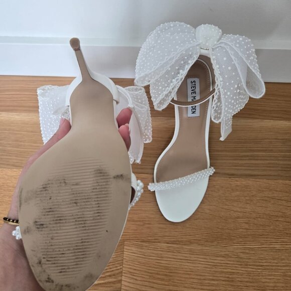 Steve Madden White Bow - Picture 8 of 10